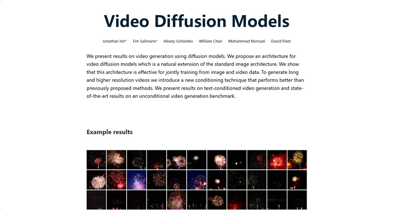 Video Diffusion Models