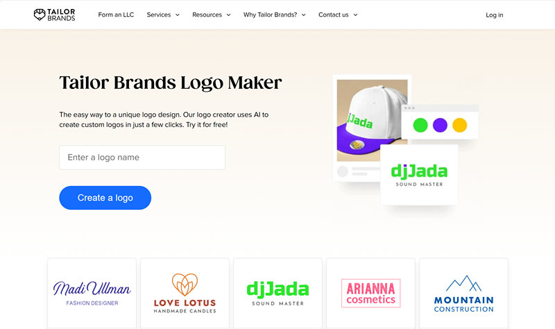 Tailor Brands Logo Maker